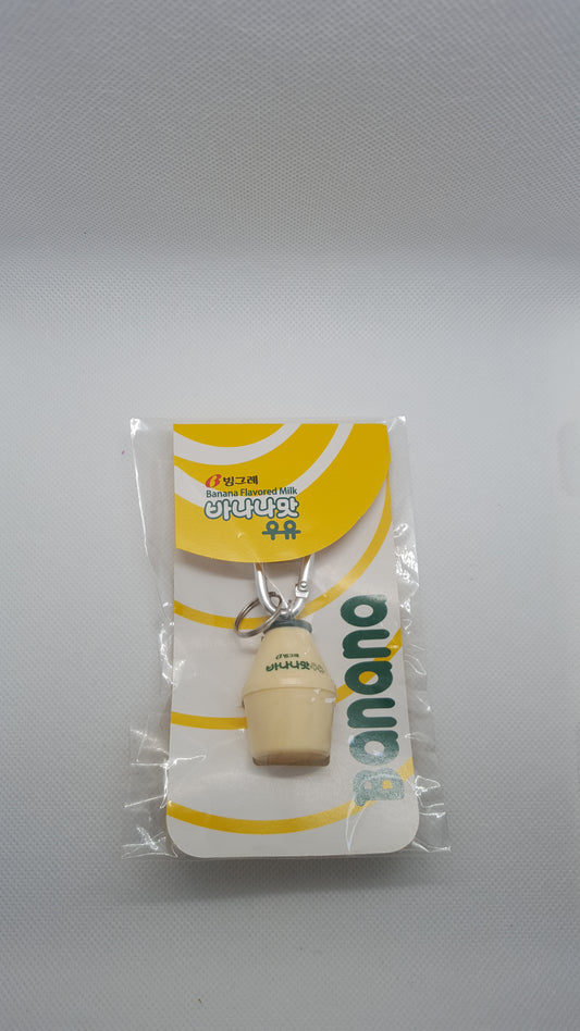 Binggrae Banana Milk Keychain